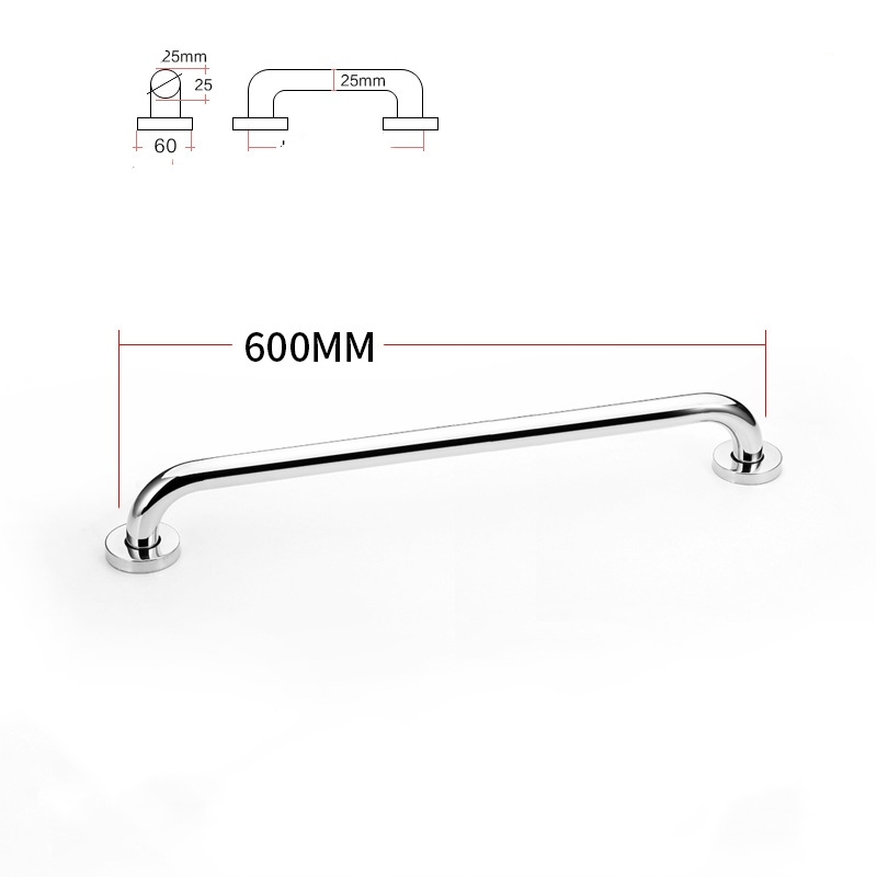 Dia25mm 304 stainless steel 300-600mm bathroom grab bars