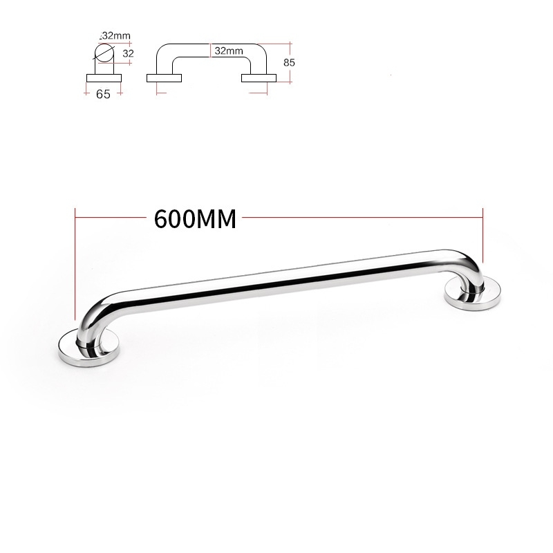 Dia32mm 201 stainless steel 300-800mm bathroom grab bars