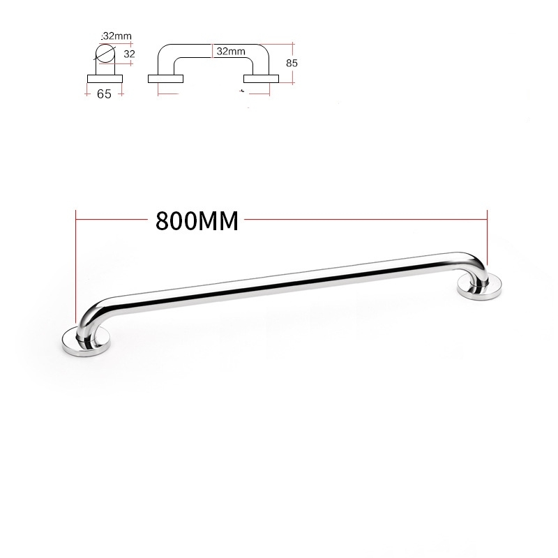 Dia32mm 201 stainless steel 300-800mm bathroom grab bars