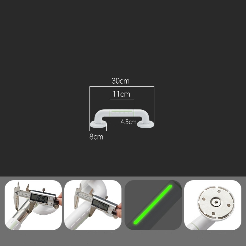 30 to 100 cm toilet safety grab bar with glow-in-the-dark strip