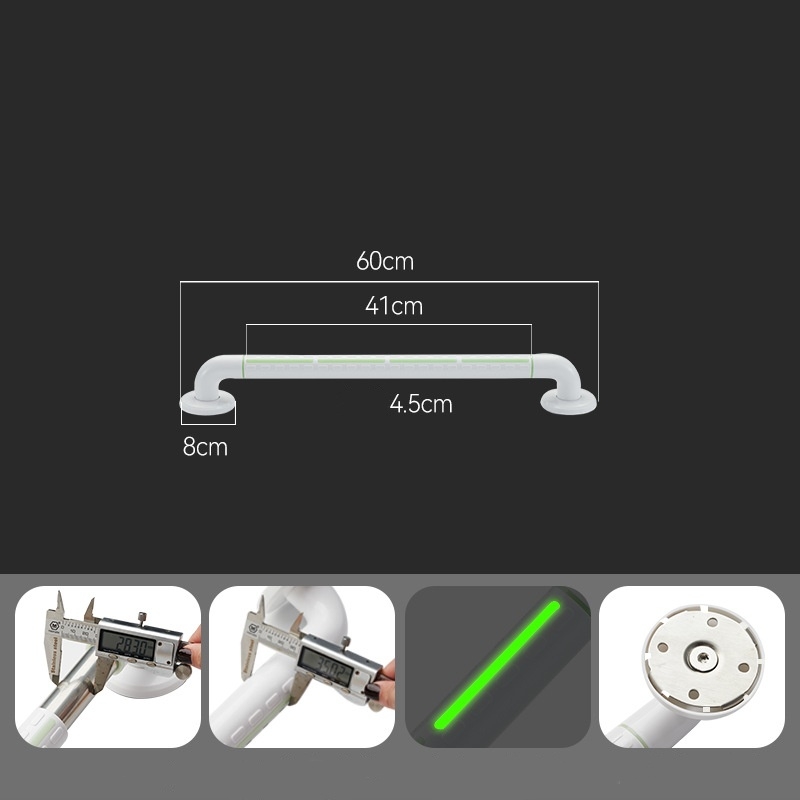 30 to 100 cm toilet safety grab bar with glow-in-the-dark strip
