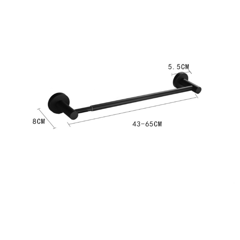 Stainless steel scalable towel bar