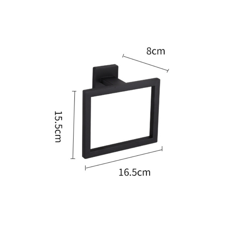 Stainless steel square towel ring