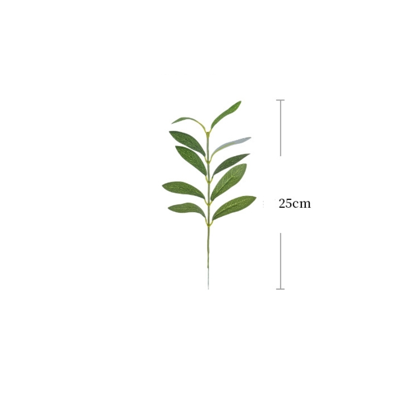 Artificial green olive branches