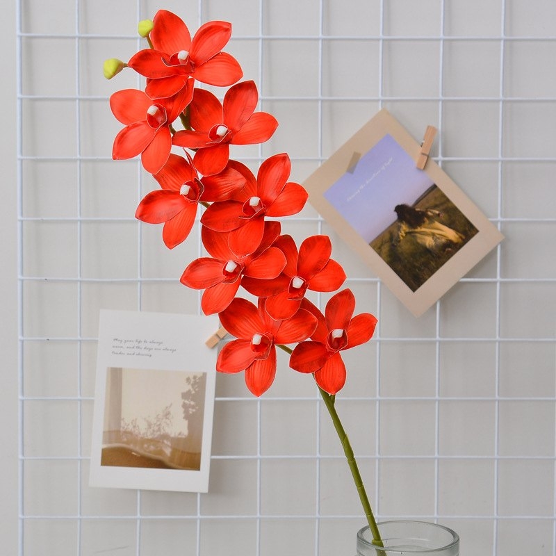 Artificial Cymbidium orchids