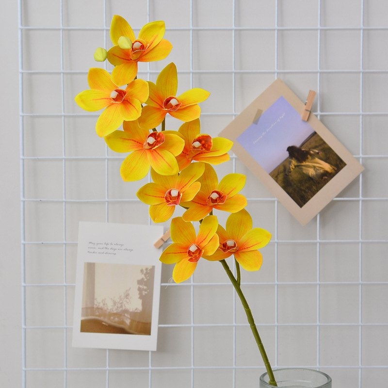 Artificial Cymbidium orchids