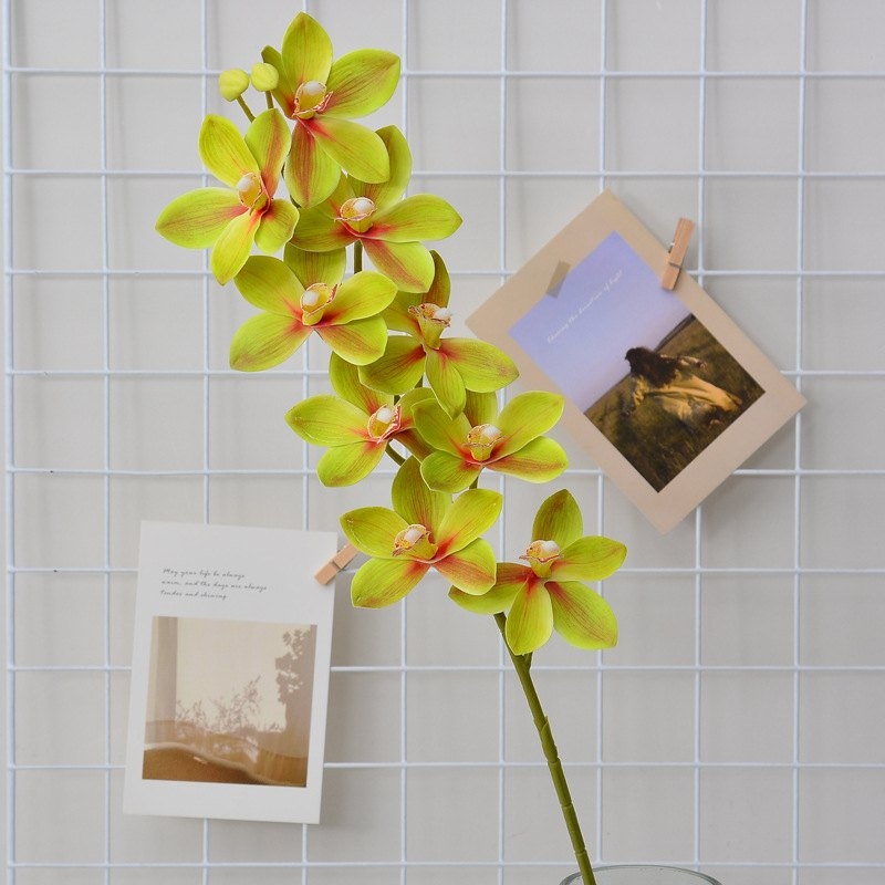 Artificial Cymbidium orchids