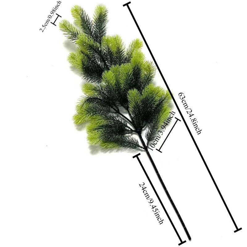 Simulated plastic pine needles