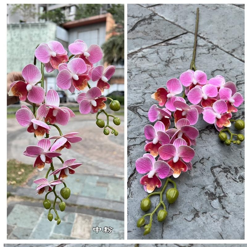 Two branches of artificial butterfly orchids