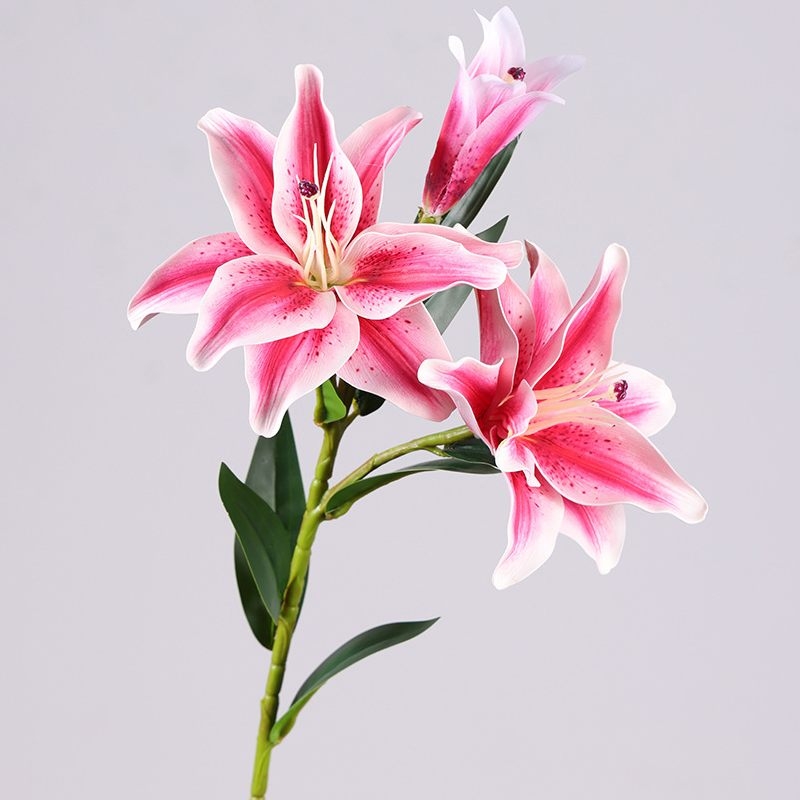 Artificial three-headed lily