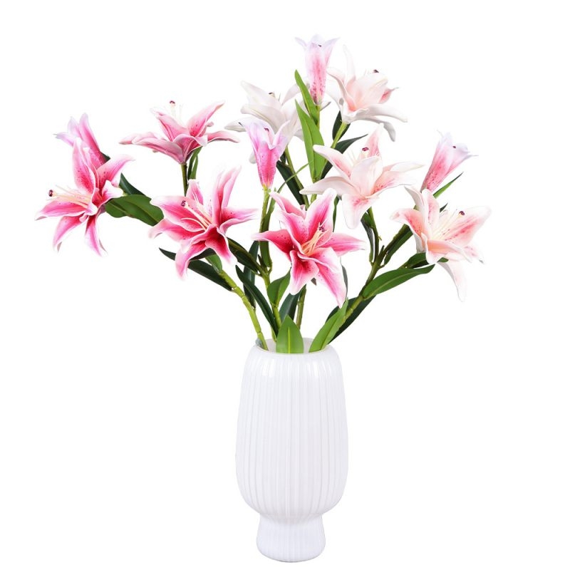 Artificial three-headed lily