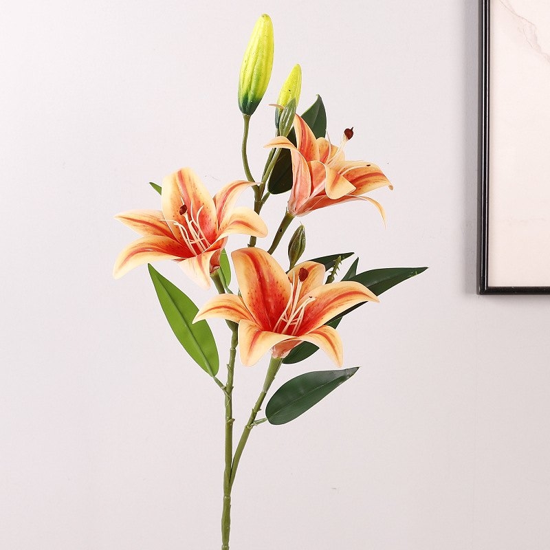 3-flower 3-fruit simulated lily