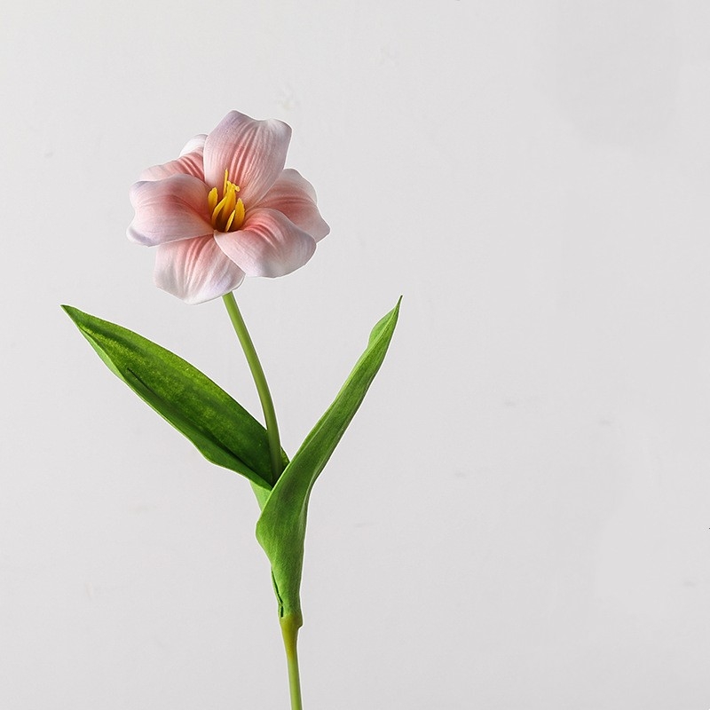 Artificial flowering tulips