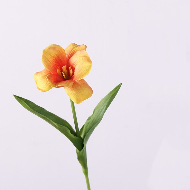 Artificial flowering tulips