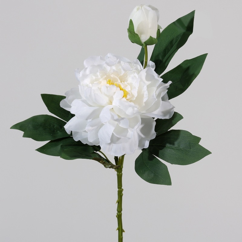 Simulated 2-headed peony flower