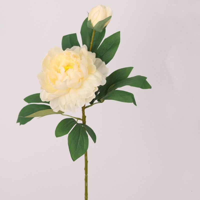 Simulated 2-headed peony flower