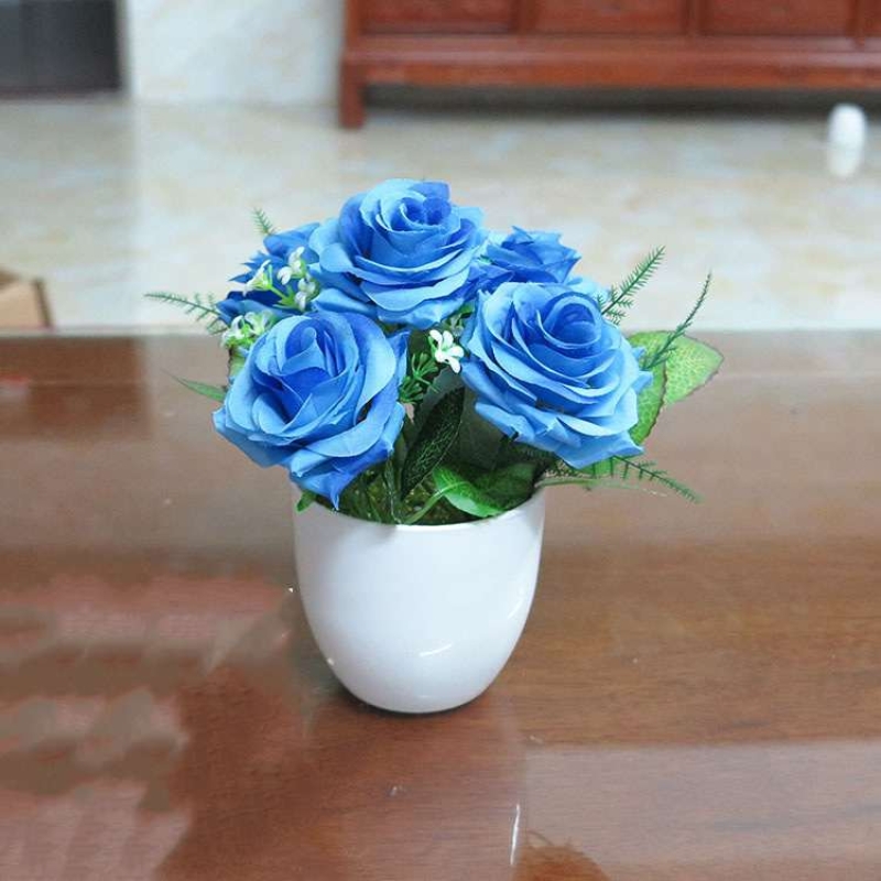 Artificial potted rose
