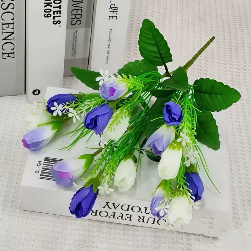 Bouquet of artificial tulips