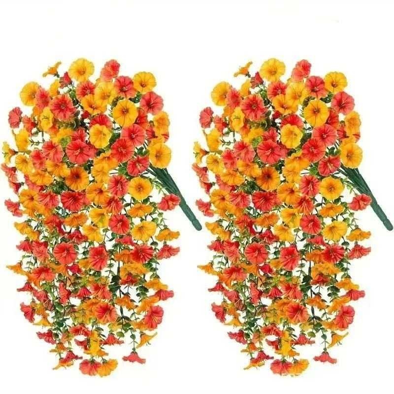 Morning glory in the shape of an artificial vine