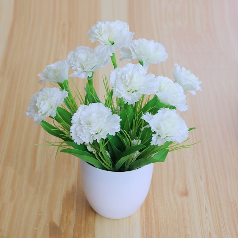 Artificial Carnation Potted Plant