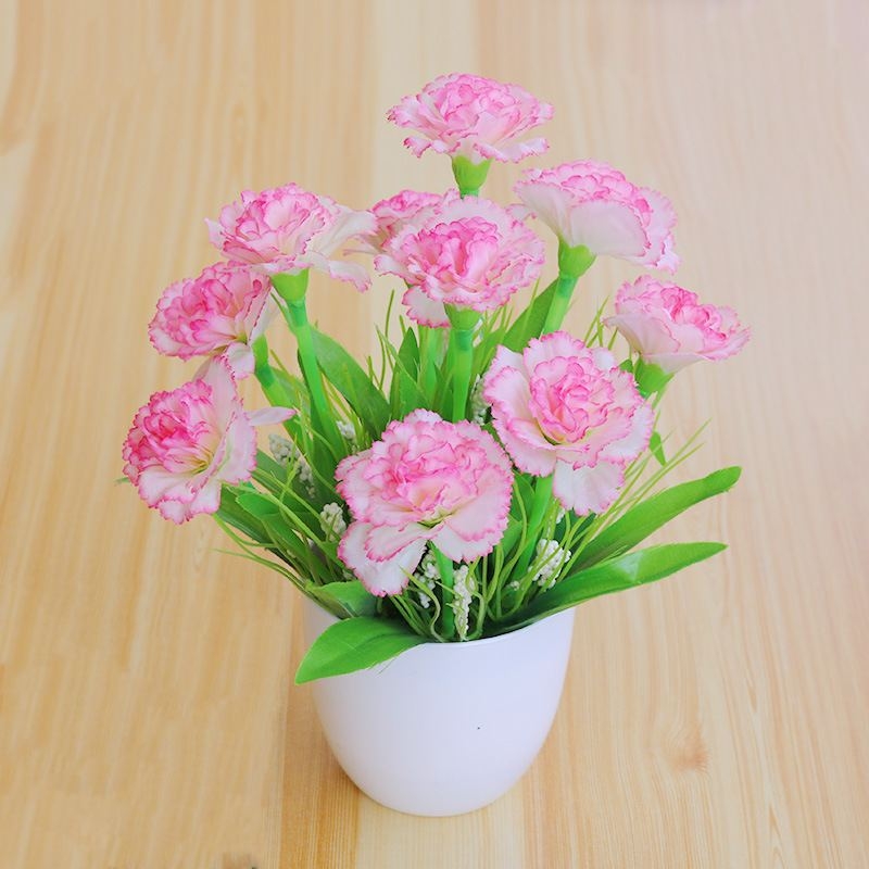 Artificial Carnation Potted Plant