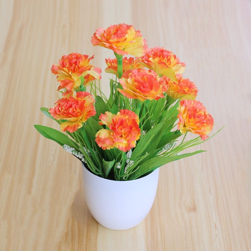 Artificial Carnation Potted Plant