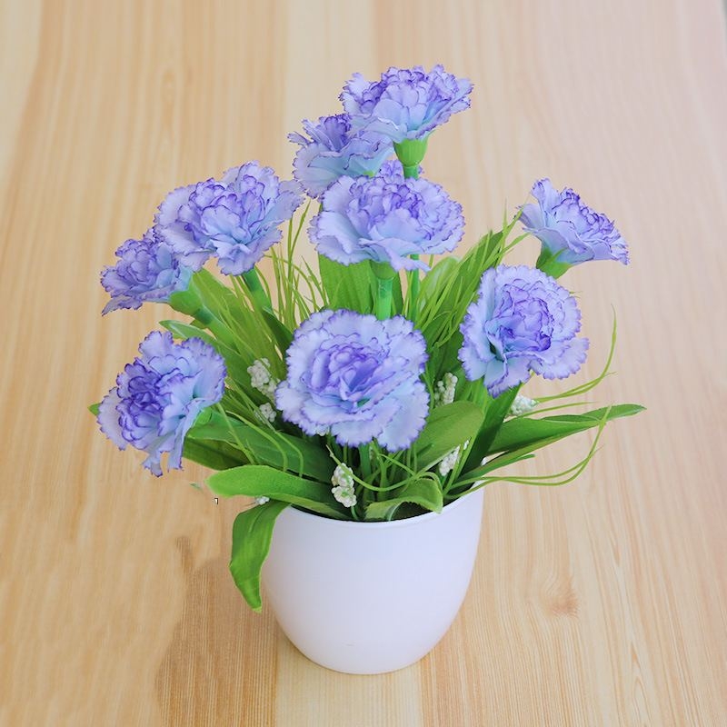 Artificial Carnation Potted Plant