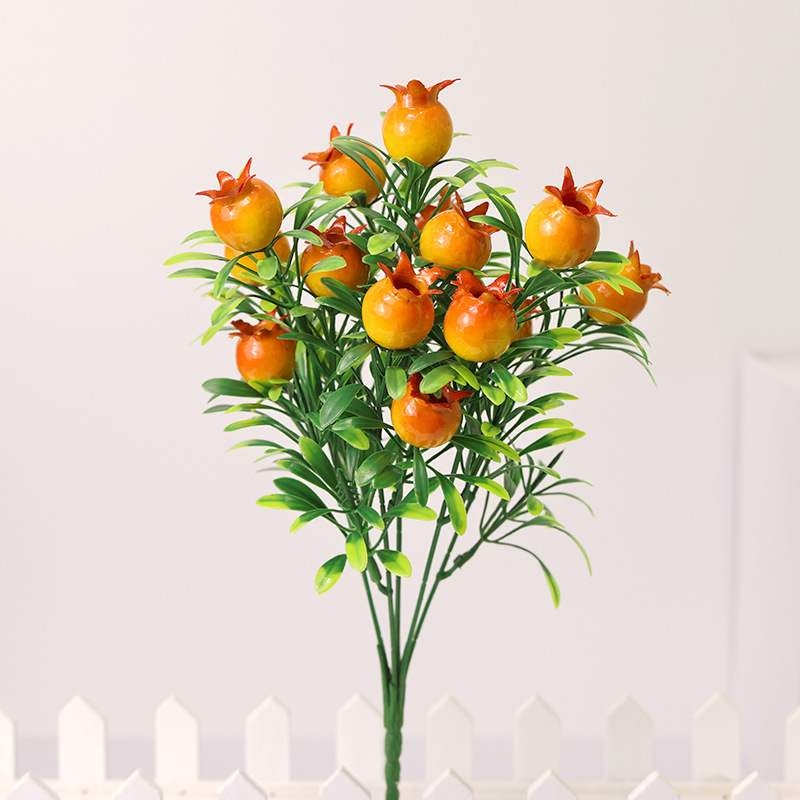 Simulated orange peache apple lemon pomegranate