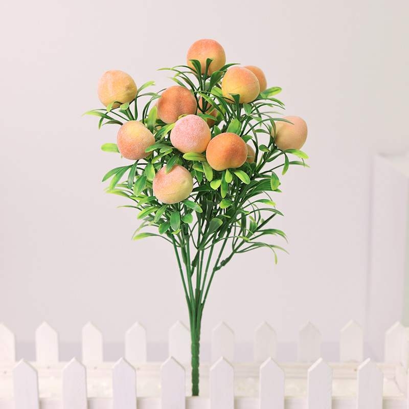 Simulated orange peache apple lemon pomegranate