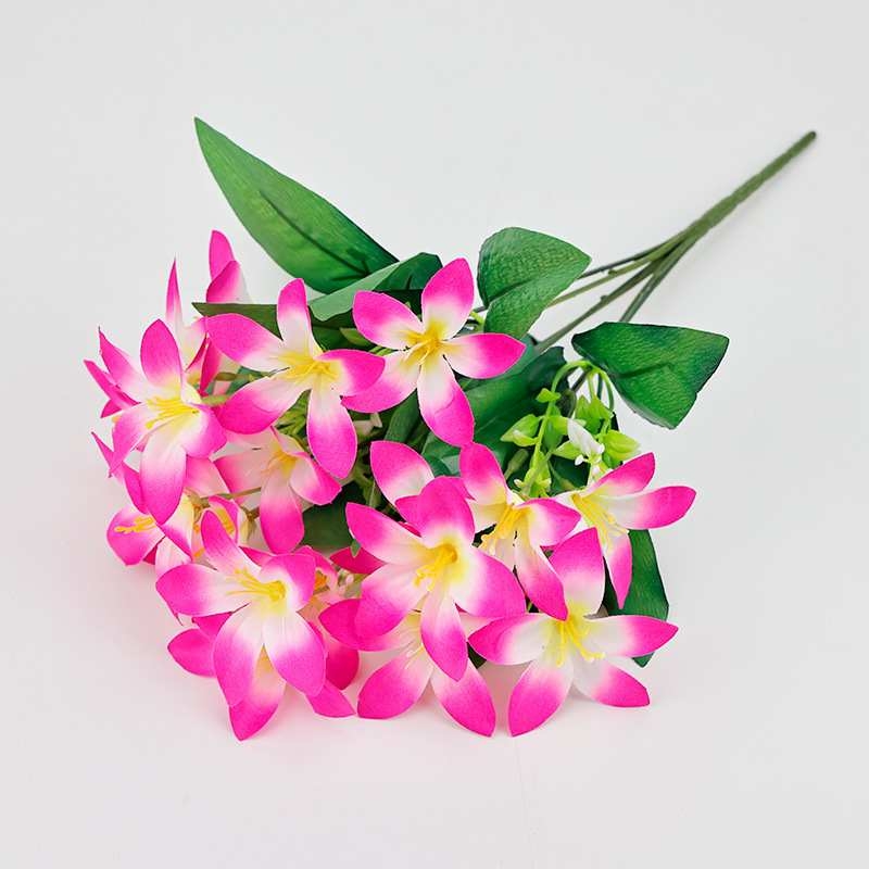 Multicolored artificial lilies