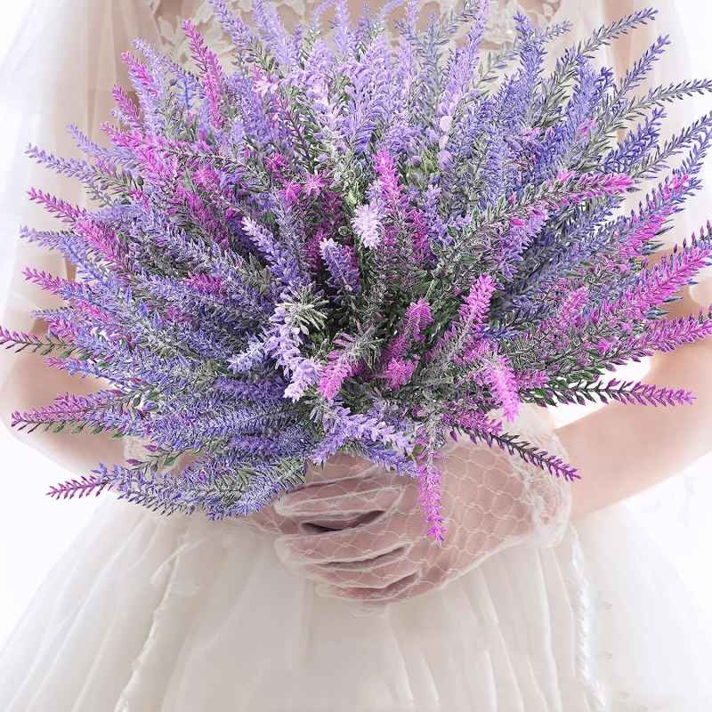 Frosted artificial lavender
