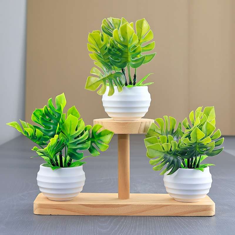 Artificial Mini Monstera Plant