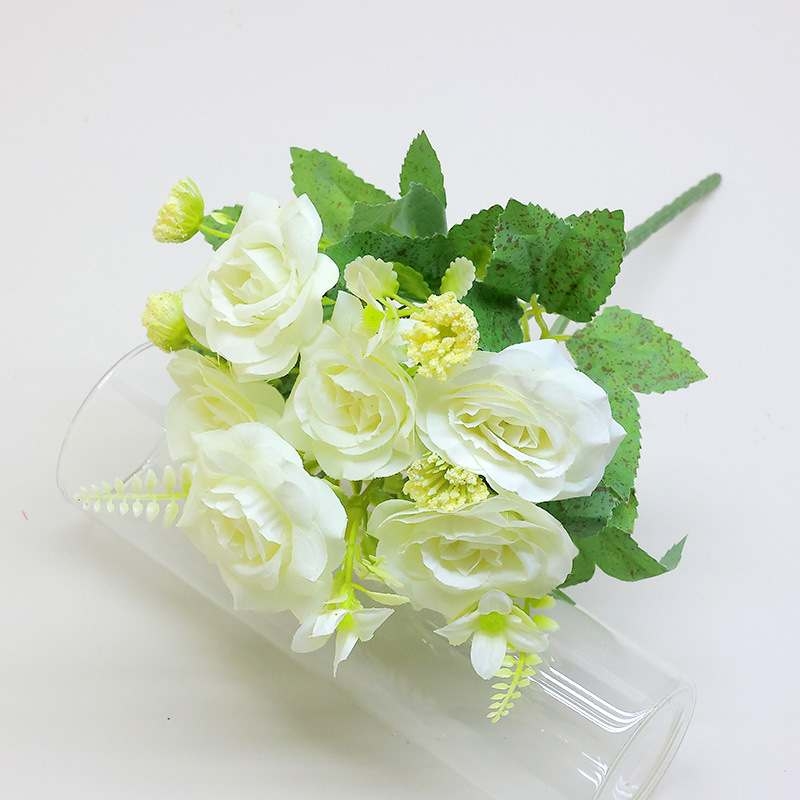 Artificial roses in various colors