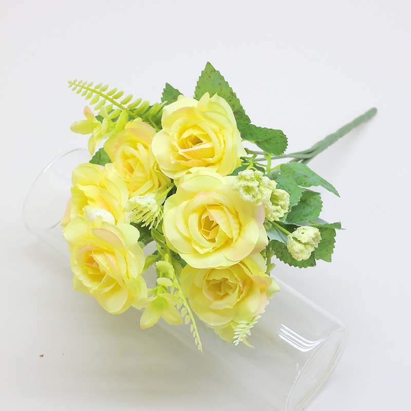 Artificial roses in various colors