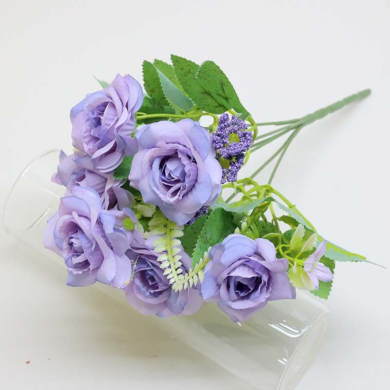 Artificial roses in various colors