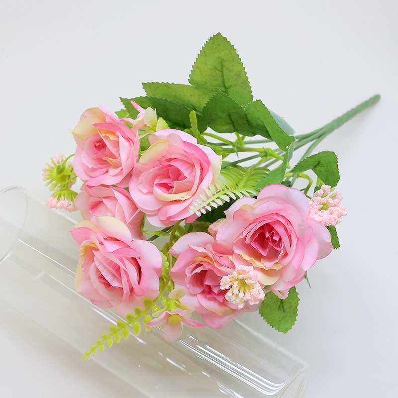 Artificial roses in various colors