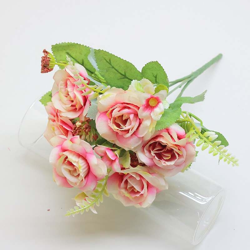 Artificial roses in various colors