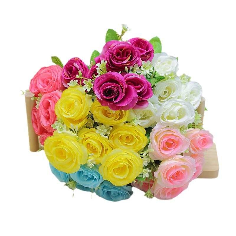 Artificial Colorful Roses