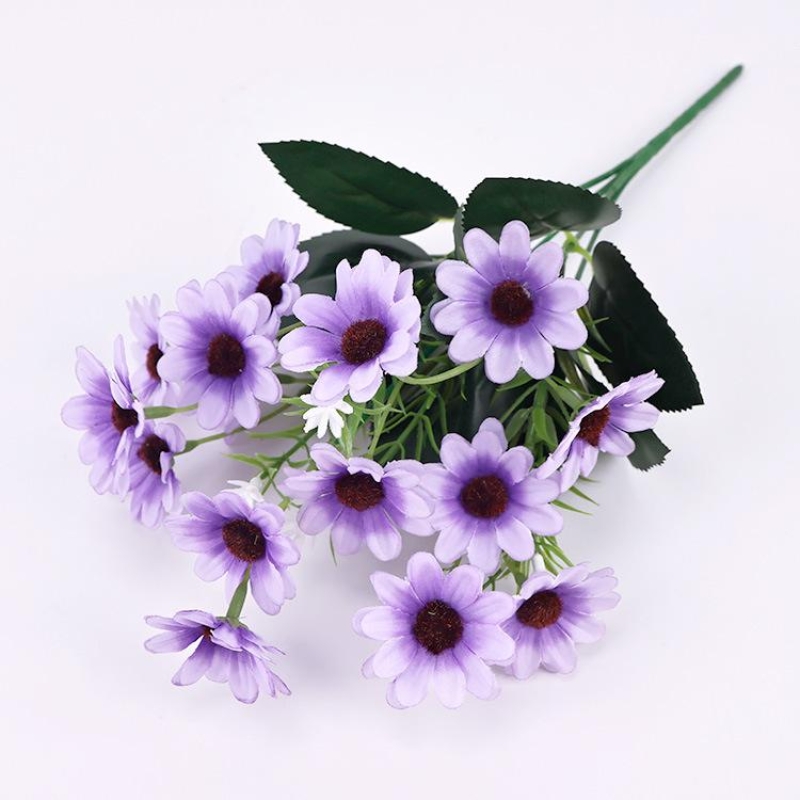 Artificial chrysanthemums in various colors