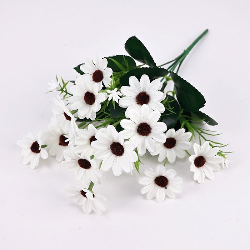 Artificial chrysanthemums in various colors