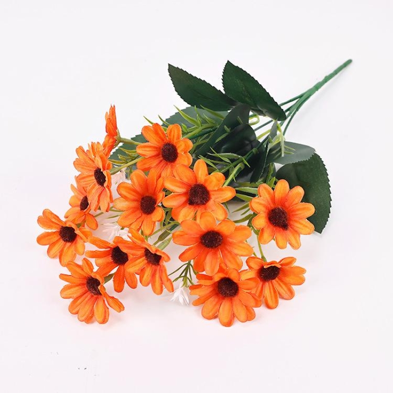 Artificial chrysanthemums in various colors