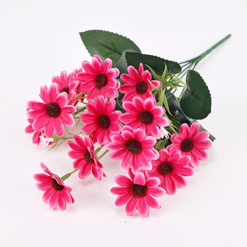 Artificial chrysanthemums in various colors