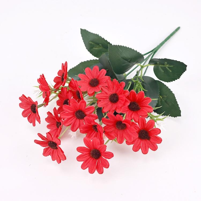 Artificial chrysanthemums in various colors