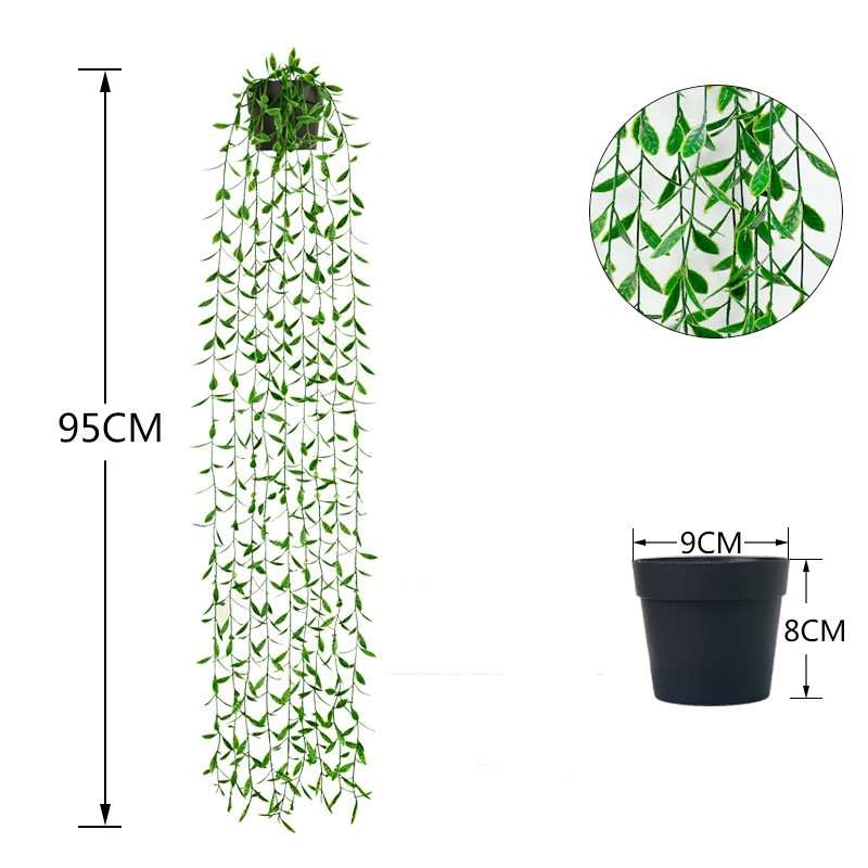 Artificial willow branches in various colors