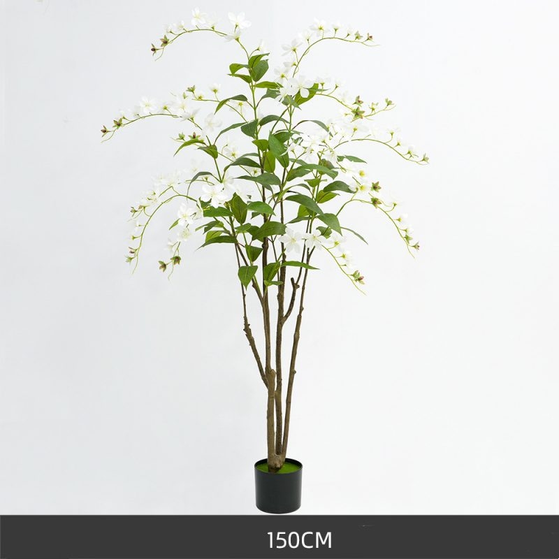 Simulated 130-180cm white weeping jasmine