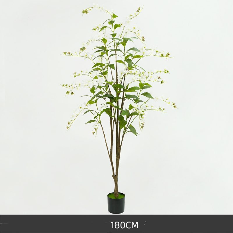 Simulated 130-180cm white weeping jasmine
