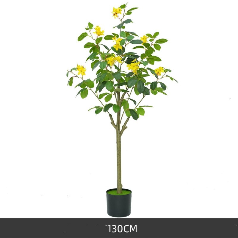 Artificial 60-90cm jasmine tree with yellow flowers