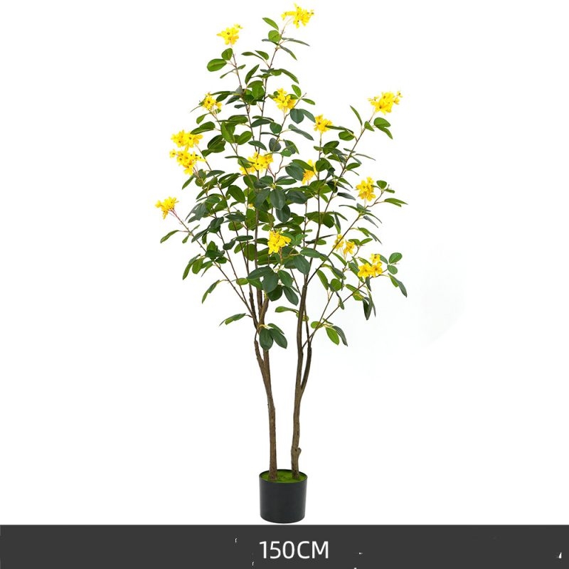 Artificial 60-90cm jasmine tree with yellow flowers