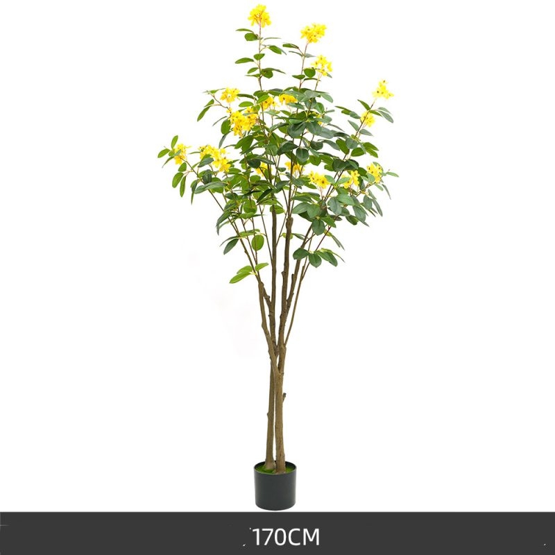 Artificial 60-90cm jasmine tree with yellow flowers