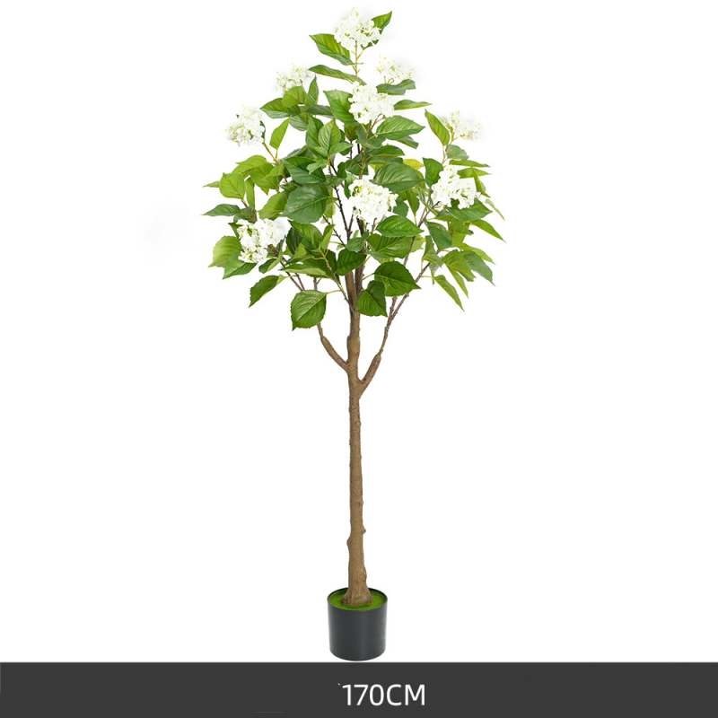 120 to 170cm artificial white hydrangea tree